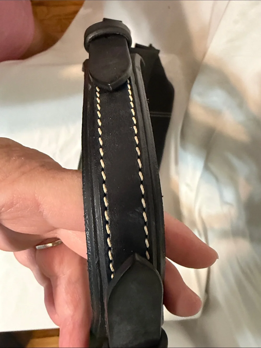 Dooney & Bourke Black Leather Pebbled Shoulder Hobo